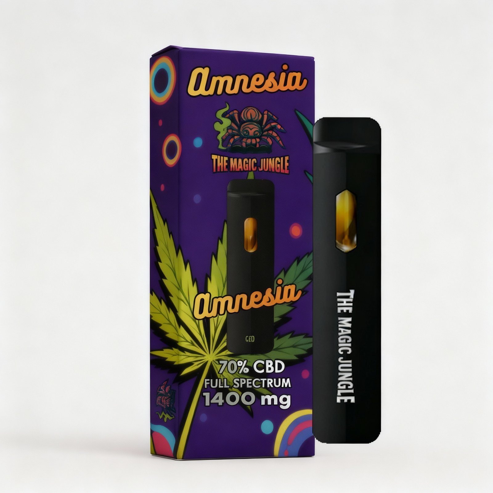 Vaper desechable CBD Full Spectrum sabor Amnesia